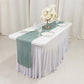 10 Pack Hunter Emerald Green Sheer Organza Table Runners - 14"x108"