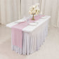 10 Pack Pink Sheer Organza Table Runners - 14"x108"