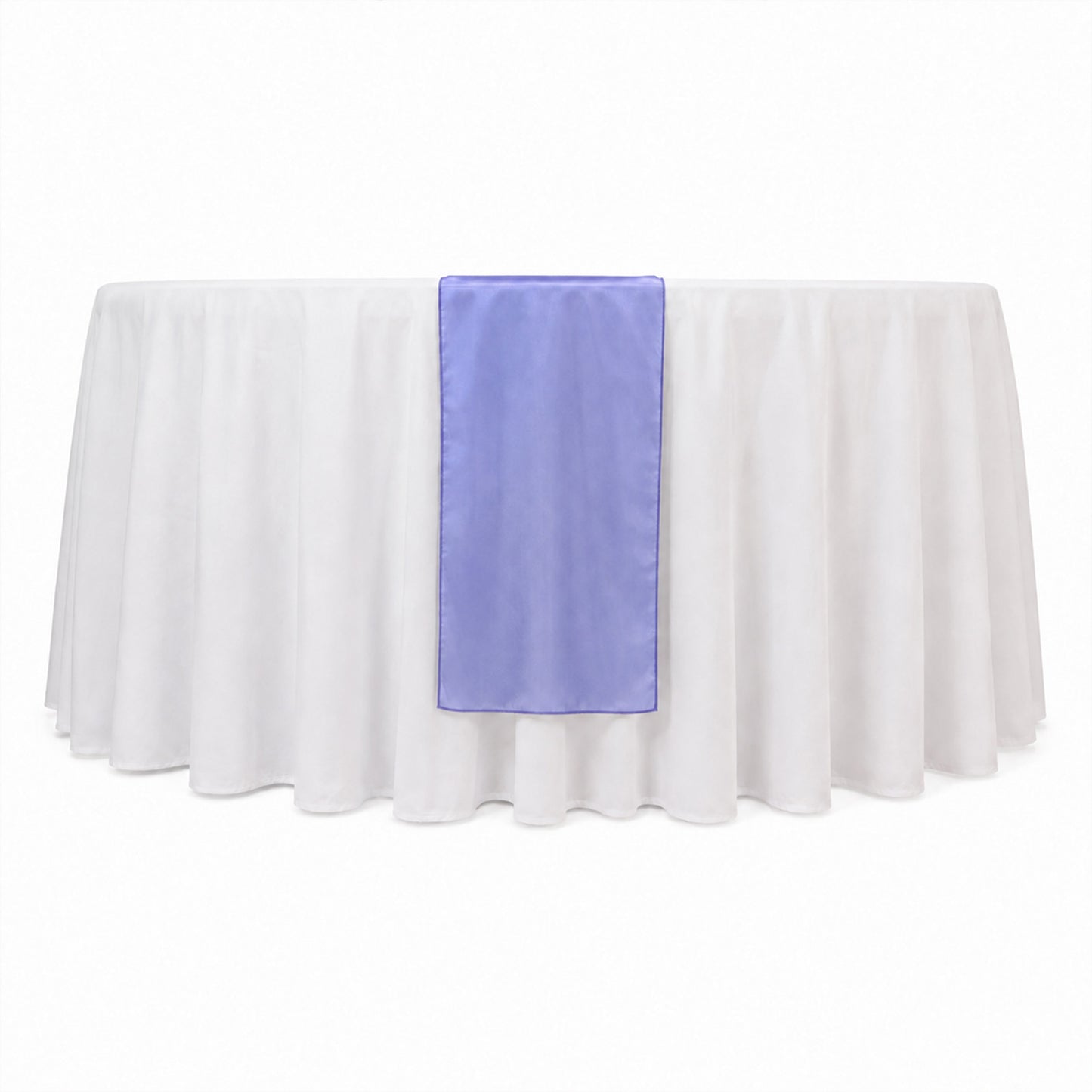 10 Pack Royal Blue Sheer Organza Table Runners - 14"x108"