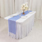 10 Pack Royal Blue Sheer Organza Table Runners - 14"x108"