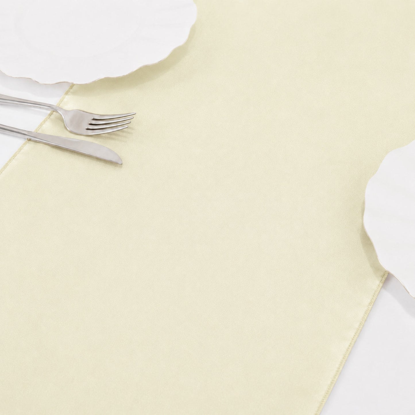 10 Pack Yellow Sheer Organza Table Runners - 14"x108"