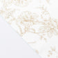 Polyester Table Runner 12"x108" White with Taupe French Toile Floral Print Reusable Table Décor