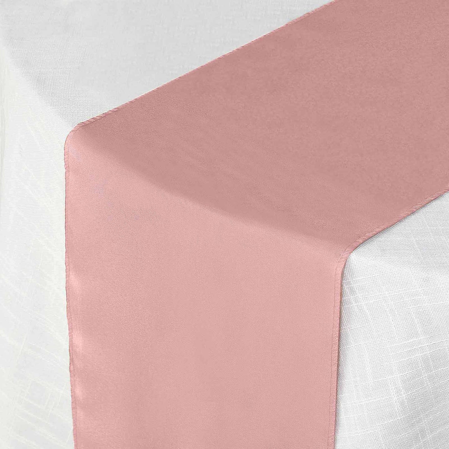 12"x108" Dusty Rose Polyester Table Runner