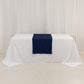 24"x72" Navy Blue Wide Polyester Table Runner, Trade Show Table Runner