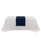 24"x72" Navy Blue Wide Polyester Table Runner, Trade Show Table Runner