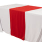 24"x72" Red Wide Polyester Table Runner, Trade Show Table Runner
