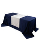 24"x72" White Wide Polyester Table Runner, Trade Show Table Runner