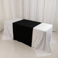 36"x72" Black Wide Polyester Table Runner, Trade Show Table Runner