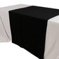 36"x72" Black Wide Polyester Table Runner, Trade Show Table Runner