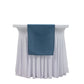 12"x108" Polyester Table Runner Denim Blue with Faux Denim Design, Wrinkle & Stain Resistant for Stylish Events
