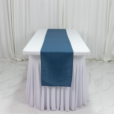 Denim Blue Polyester Table Runner