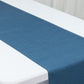 12"x108" Polyester Table Runner Denim Blue with Faux Denim Design, Wrinkle & Stain Resistant for Stylish Events