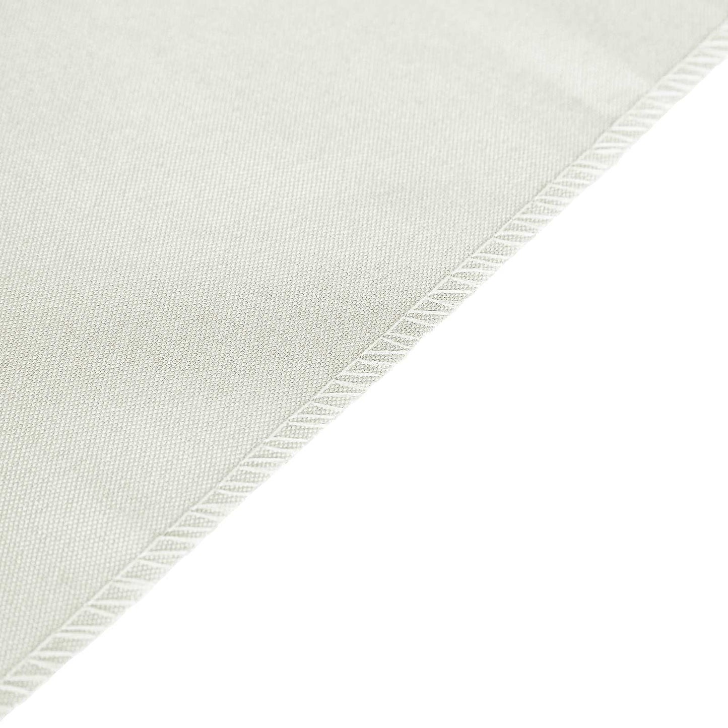 12"x108" Ivory Polyester Table Runner