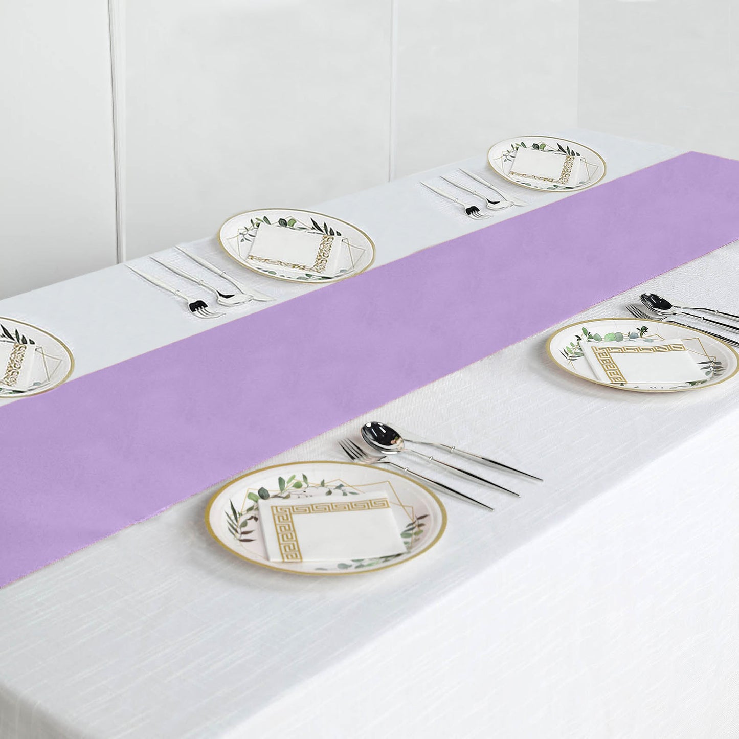 12"x108" Lavender Lilac Polyester Table Runner