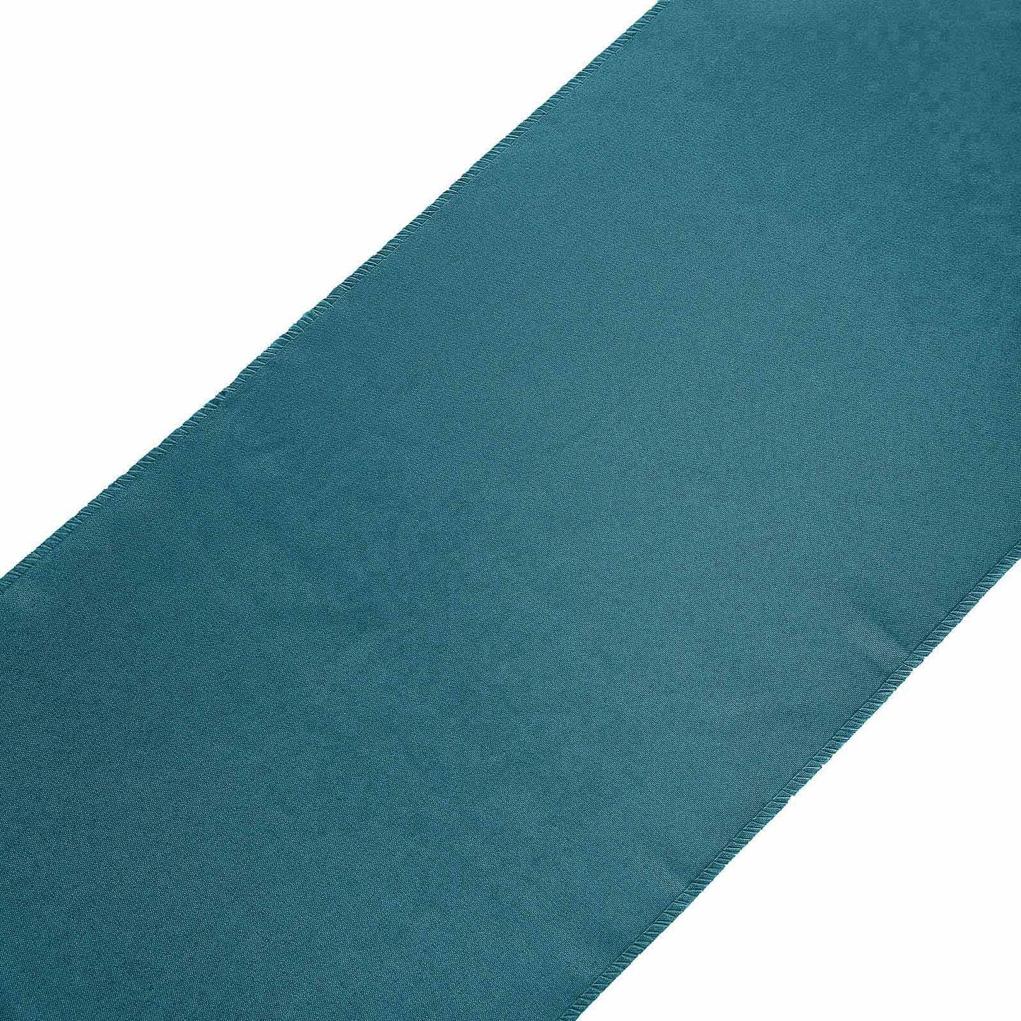 12"x108" Peacock Teal Polyester Table Runner