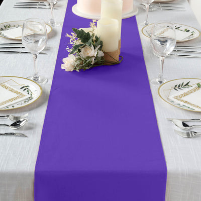Practical Benefits of the Purple Polyester Table Runner