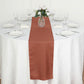 12x108 Inch Terracotta Table Runner Made Of Polyester#whtbkgd