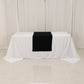 Black Wide Premium Polyester Table Runner, Printable Sublimation Blank Banner - 24"x72"
