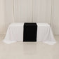 Black Wide Premium Polyester Table Runner, Printable Sublimation Blank Banner - 24"x72"