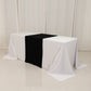Black Wide Premium Polyester Table Runner, Printable Sublimation Blank Banner - 24"x72"
