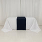 Navy Blue Wide Premium Polyester Table Runner, Printable Sublimation Blank Banner - 24"x72"