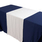 White Wide Premium Polyester Table Runner, Printable Sublimation Blank Banner - 24"x72"