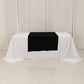 Black Wide Premium Polyester Table Runner, Printable Sublimation Blank Banner - 36"x72"
