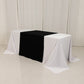 Black Wide Premium Polyester Table Runner, Printable Sublimation Blank Banner - 36"x72"