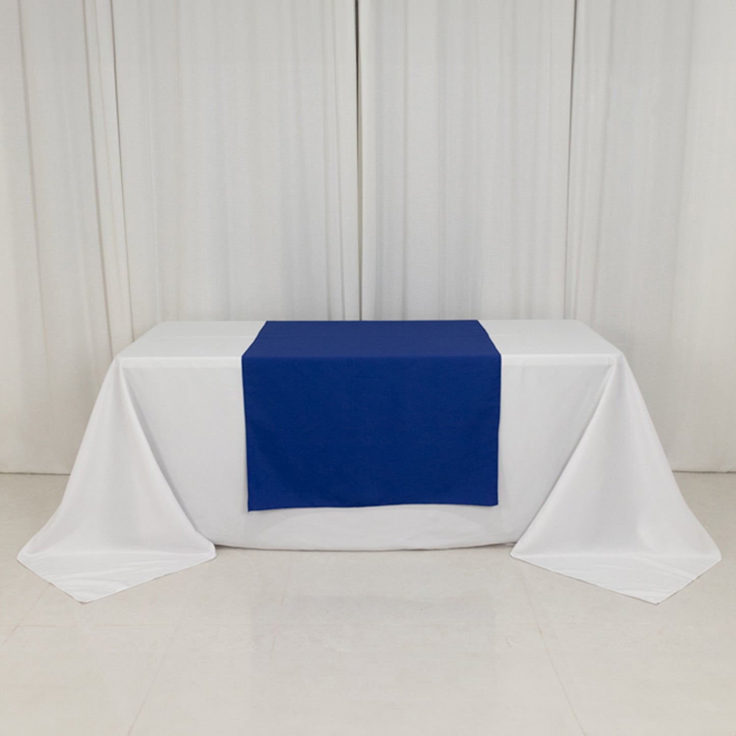 Royal Blue Wide Premium Polyester Table Runner, Printable Sublimation Blank Banner - 36"x72"
