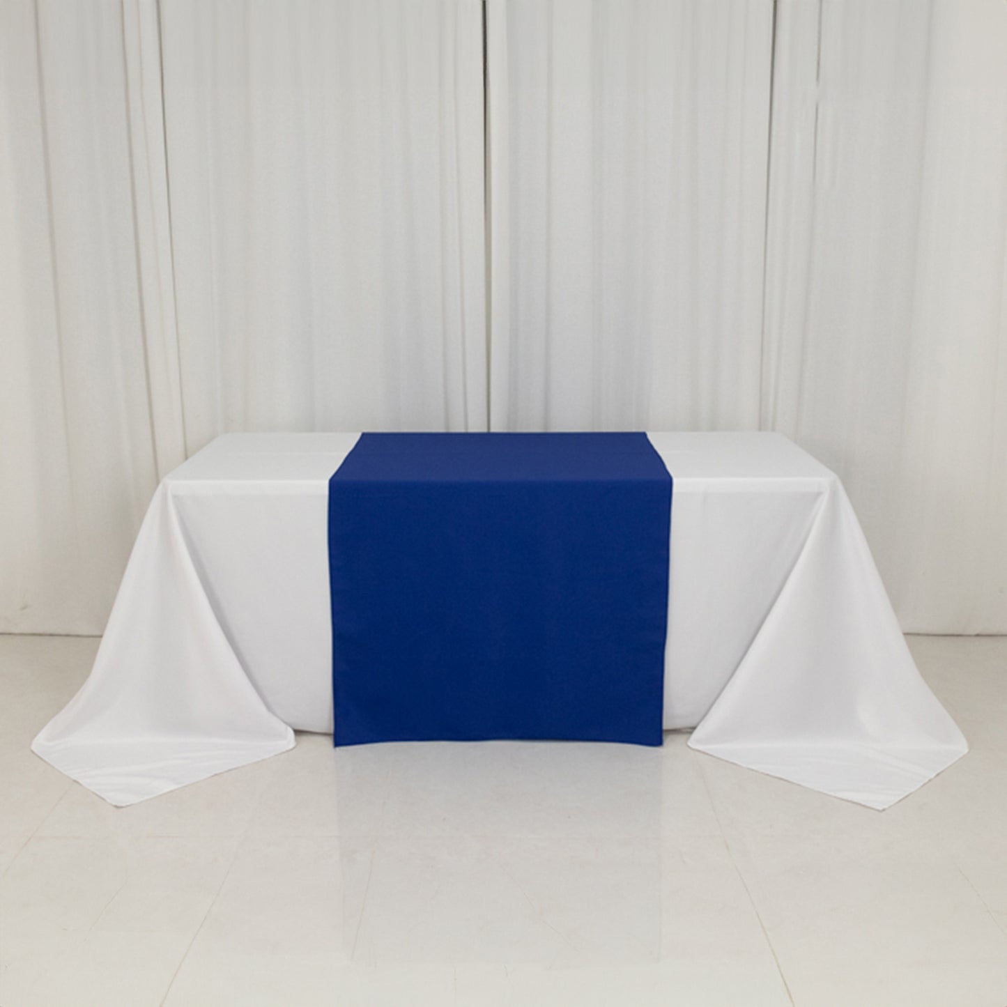 Royal Blue Wide Premium Polyester Table Runner, Printable Sublimation Blank Banner - 36"x72"
