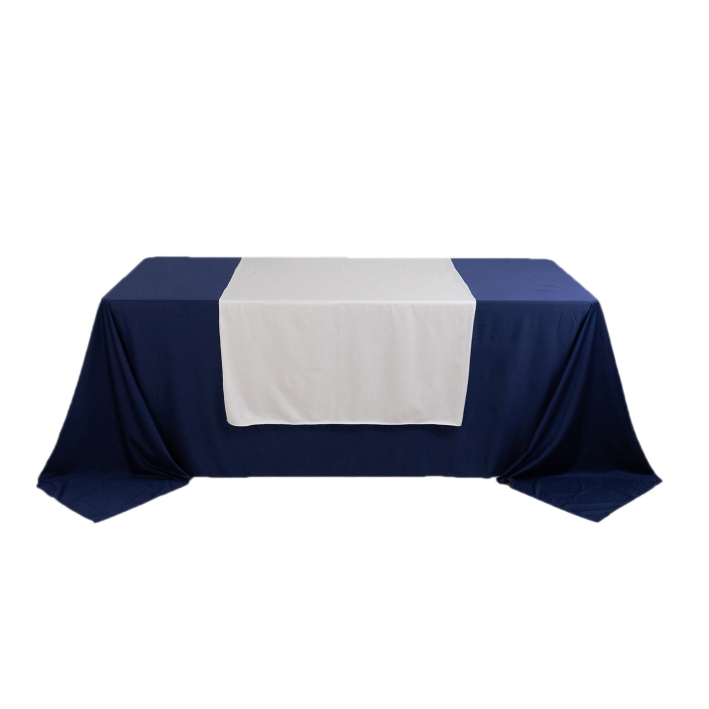 White Wide Premium Polyester Table Runner, Printable Sublimation Blank Banner - 36"x72"