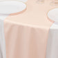 Blush Scuba Polyester Table Runner, Wrinkle Free Table Linen - 12"x108"