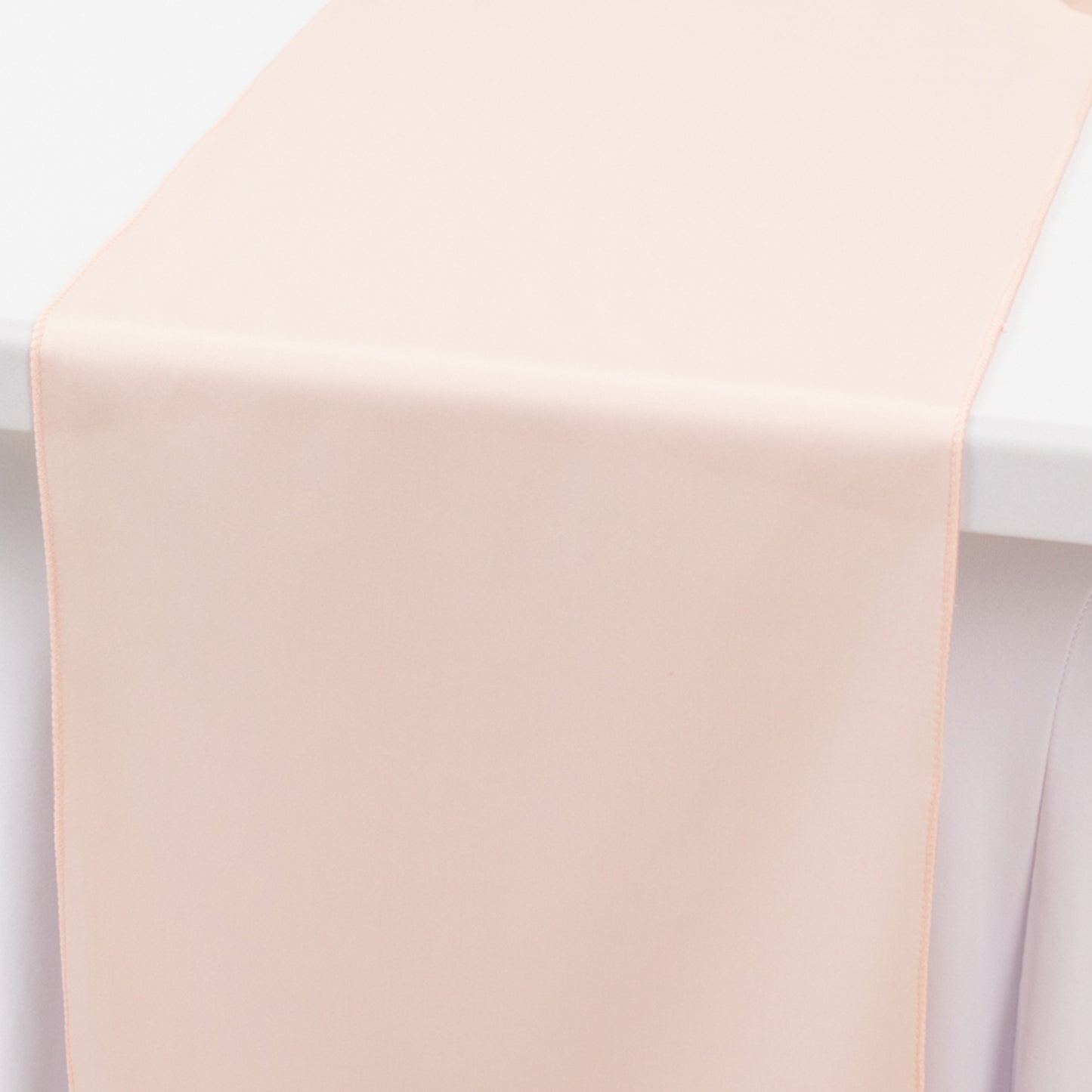 Blush Scuba Polyester Table Runner, Wrinkle Free Table Linen - 12"x108"