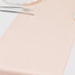 Blush Scuba Polyester Table Runner, Wrinkle Free Table Linen - 12"x108"