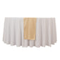 Beige Scuba Polyester Table Runner, Wrinkle Free Table Linen - 12"x108"