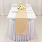 Beige Scuba Polyester Table Runner, Wrinkle Free Table Linen - 12"x108"