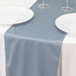 Dusty Blue Scuba Polyester Table Runner, Wrinkle Free Table Linen - 12"x108"