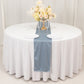 Dusty Blue Scuba Polyester Table Runner, Wrinkle Free Table Linen - 12"x108"