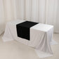 Black Scuba Polyester Wide Table Runner, Wrinkle Free Trade Show Table Runner - 24"x72"