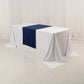 Navy Blue Scuba Polyester Wide Table Runner, Wrinkle Free Trade Show Table Runner - 24"x72"