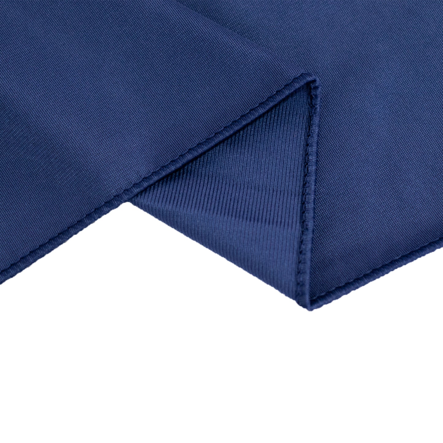 Navy Blue Premium Scuba Polyester Wide Table Runner, Wrinkle Free Trade Show Table Runner - 24"x72"