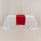 Red Scuba Polyester Wide Table Runner, Wrinkle Free Trade Show Table Runner - 24"x72"