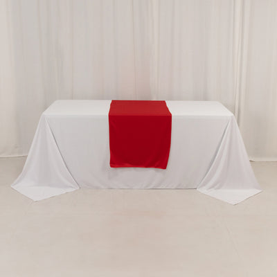 Premium Red Scuba Table Runner for Bold Event Décor
