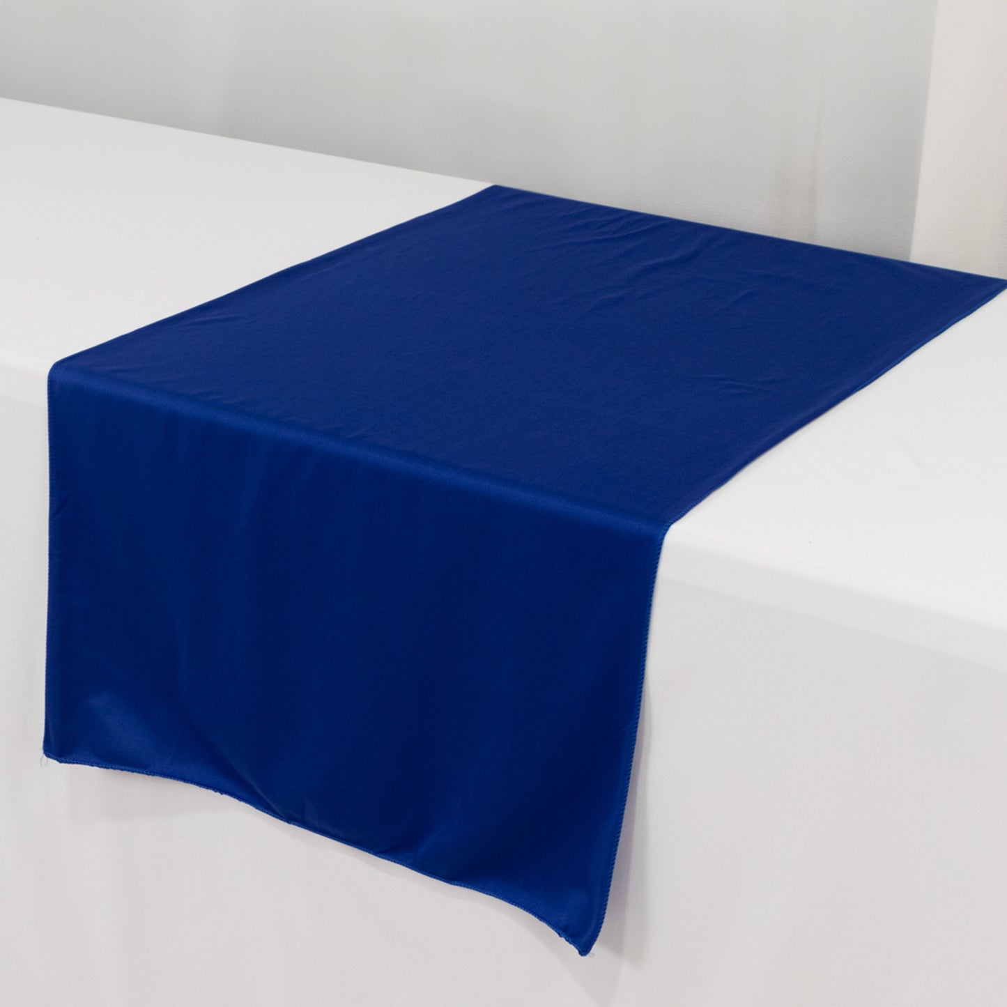 Royal Blue Premium Scuba Polyester Wide Table Runner, Wrinkle Free Trade Show Table Runner - 24"x72"