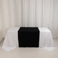 Black Scuba Polyester Wide Table Runner, Wrinkle Free Trade Show Table Runner - 36"x72"