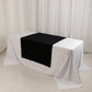 Black Scuba Polyester Wide Table Runner, Wrinkle Free Trade Show Table Runner - 36"x72"