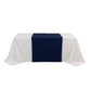 Navy Blue Scuba Polyester Wide Table Runner, Wrinkle Free Trade Show Table Runner - 36"x72"