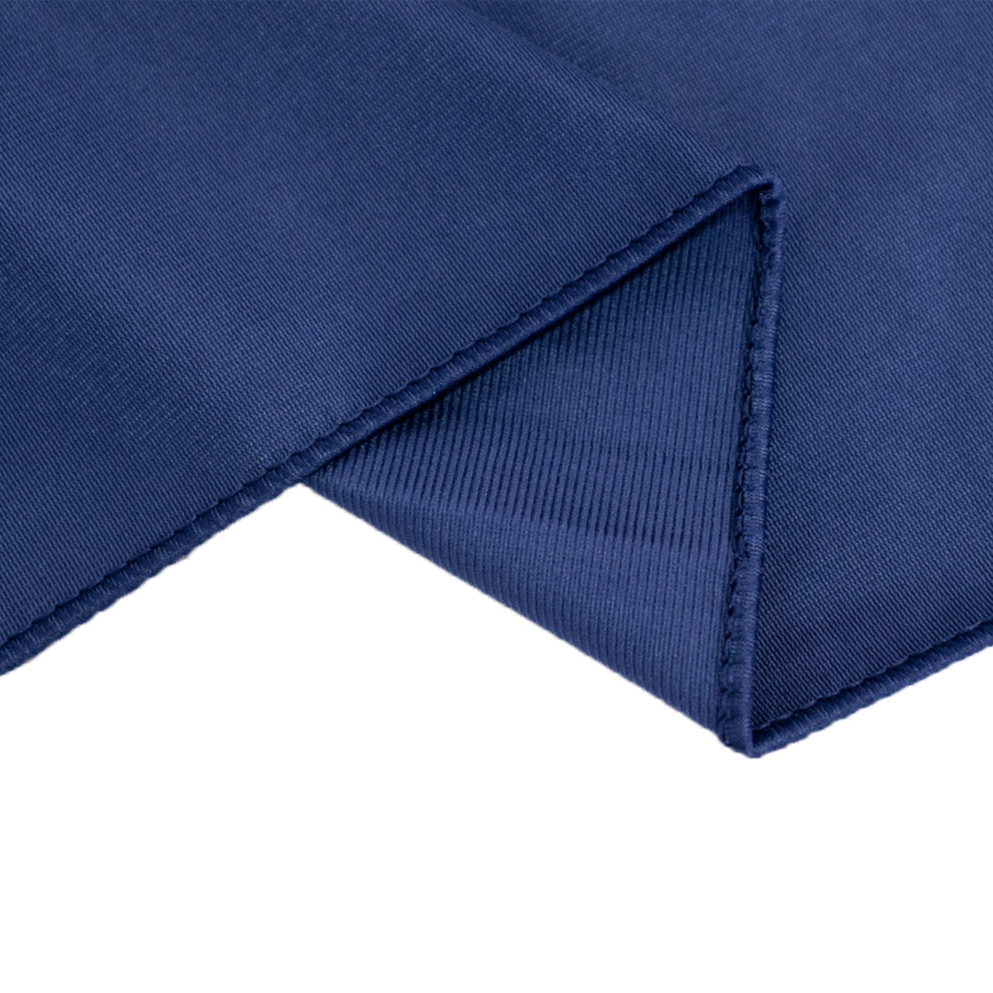 Navy Blue Scuba Polyester Wide Table Runner, Wrinkle Free Trade Show Table Runner - 36"x72"