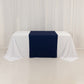 Navy Blue Scuba Polyester Wide Table Runner, Wrinkle Free Trade Show Table Runner - 36"x72"