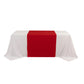 Red Scuba Polyester Wide Table Runner, Wrinkle Free Trade Show Table Runner - 36"x72"